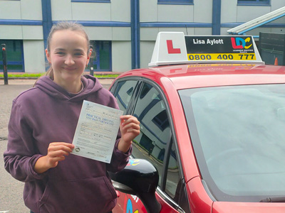Felicity Archibald's Driving Test Pass Testimonial