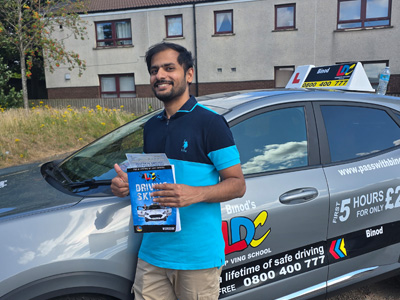 Pallava Shetty's Driving Test Pass Testimonial