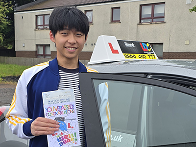 Kaden Kwok's Driving Test Pass Testimonial