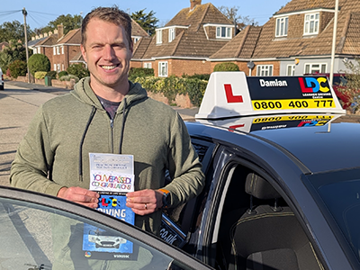 James Stephenson's Driving Test Pass Testimonial
