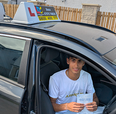 Ekaansh Kapila's Driving Test Pass Testimonial