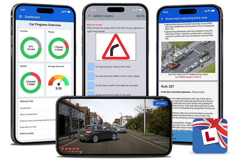 LDC Theory Test App Screens